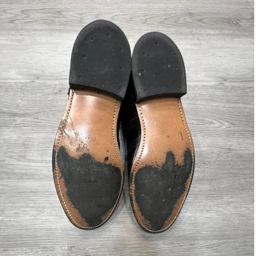 Nunn Bush Black Leather Wingtip‎ Brogue Oxford Dress Shoes Mens Size 8D